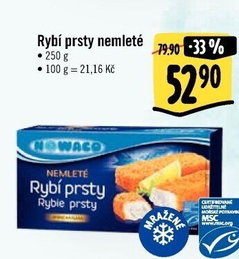 Rybí prsty nemleté mražené Nowaco Premium