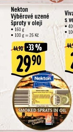Šproty uzené v oleji Nekton