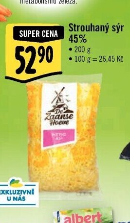 Sýr strouhaný Albert Heijn