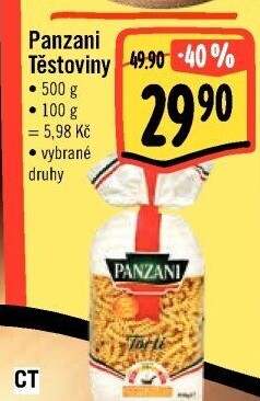 Těstoviny Panzani