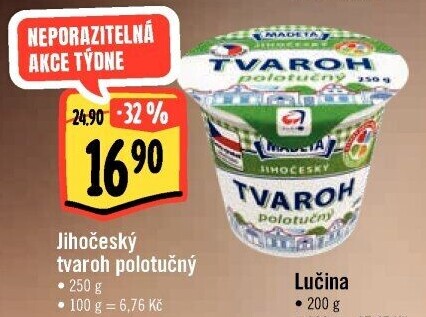 Tvaroh polotučný Jihočeský Madeta
