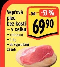 Vepřová plec bez kosti