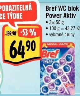 WC blok tuhý Power Aktiv Bref