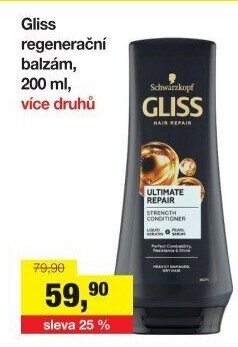 Balzám na vlasy Gliss Schwarzkopf