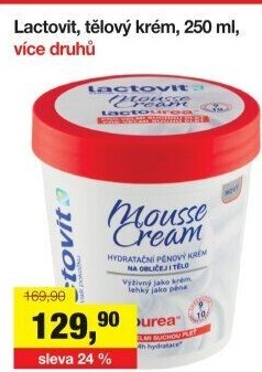 Krém pěnový Mousse Lactovit