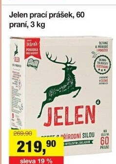 Prací prášek mýdlový Jelen