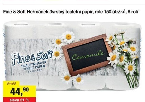 Toaletní papír 3vrstvý Fine&amp