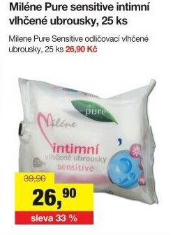 Ubrousky pro intimní hygienu Pure Miléne