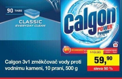Změkčovač vody Calgon