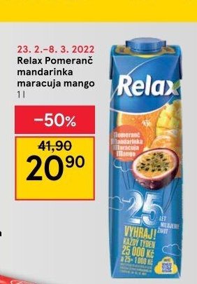 Relax Pomeranč mandarinka maracuja mango