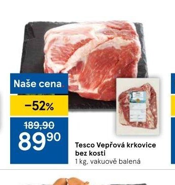 Tesco Vepřová krkovice bez kosti