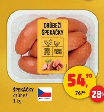 ŠPEKÁČKY drůbeží 1 kg