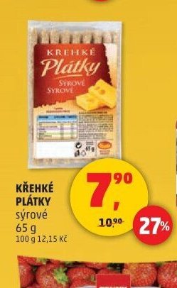 Křehké plátky sýrové