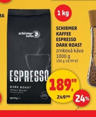 SCHIRMER KAFFEE ESPRESSO DARK ROAST