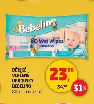 DĚTSKÉ VLHČENÉ UBROUSKY BEBELINO