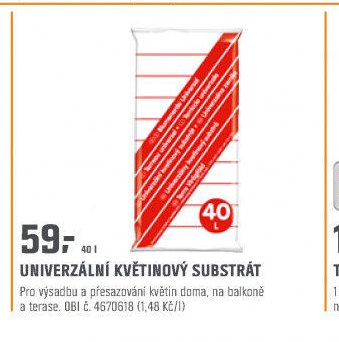 UNIVERZÁLNÍ KVĚTINOVÝ SUBSTRÁT