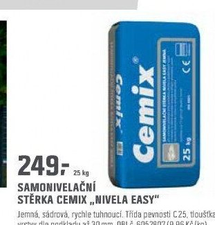 SAMONIVELAČNÍ STĚRKA CEMIX „NIVELA EASY“