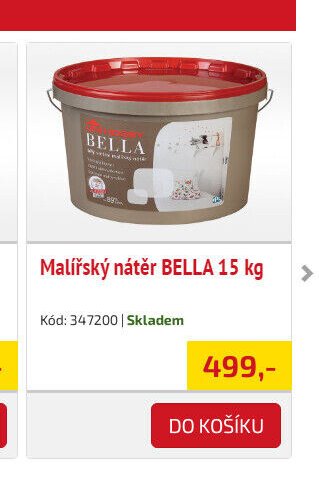 Malířský nátěr BELLA 15 kg - UNI HOBBY akcniletaky.com