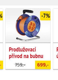 Prodlužovací přívod na bubnu - UNI HOBBY akcniletaky.com
