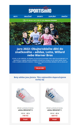 akční leták Sportisimo 1.3.2022-6.3.2022