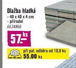 Dlažba hladká