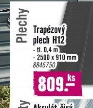 Trapézový plech H12