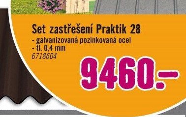 Set zastřešení Praktik 28