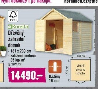 Konsta Dřevěný zahradní domek