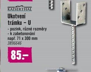 Ukotvení trámku - U - Hornbach akcniletaky.com