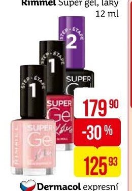 Rimmel Super gel, laky 12 ml