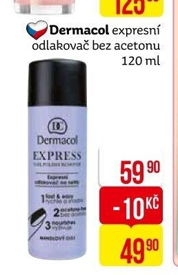Dermacol expresní odlakovač bez acetonu 120 ml