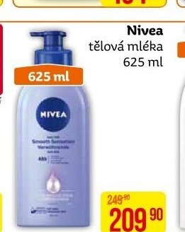Nivea tělová mléka 625 ml