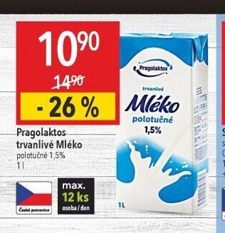 Pragolaktos trvanlivé Mléko
