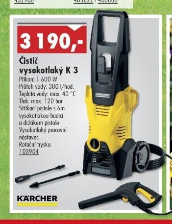 Čistič vysokotlaký K 3 - UNI HOBBY akcniletaky.com