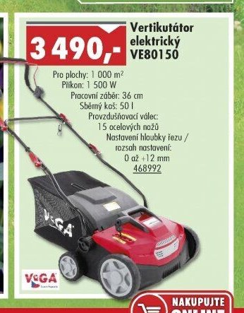 Vertikutátor elektrický VE80150 - UNI HOBBY akcniletaky.com
