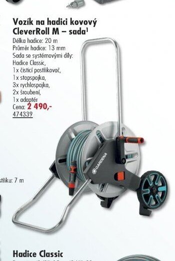 Vozík na hadici kovový CleverRoll M - sada - UNI HOBBY akcniletaky.com