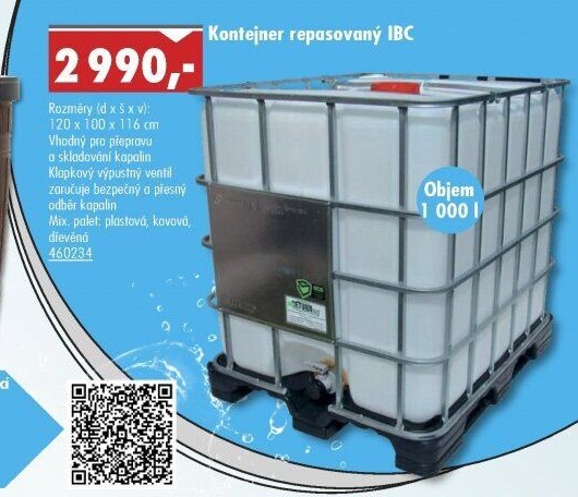 Kontejner repasovaný IBC - UNI HOBBY akcniletaky.com