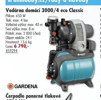 Vodárna domácí 3000/4 eco Classic - UNI HOBBY akcniletaky.com