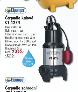 Elpumps Čerpadlo kalové CT 4274 - UNI HOBBY akcniletaky.com