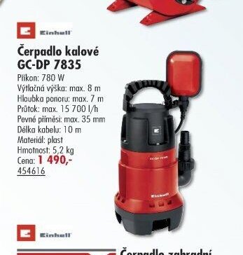 Einhell Čerpadlo kalové GC-DP 7835 - UNI HOBBY akcniletaky.com