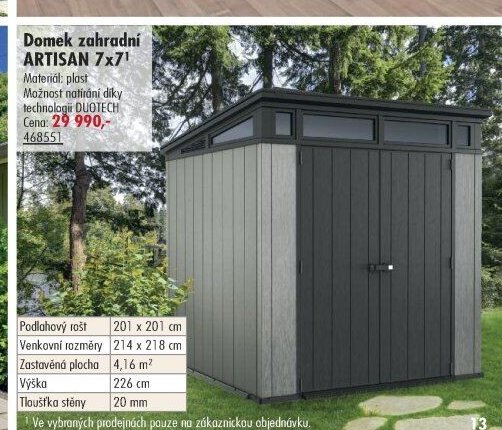 Domek zahradní ARTISAN 7x7 - UNI HOBBY akcniletaky.com