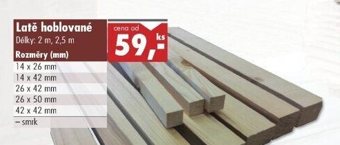 Latě hoblované - UNI HOBBY akcniletaky.com