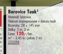 Borovice Teak - UNI HOBBY akcniletaky.com