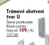 Trámové ukotvení tvar U - UNI HOBBY akcniletaky.com