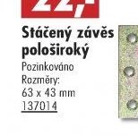 Stáčený závěs pološiroký - UNI HOBBY akcniletaky.com