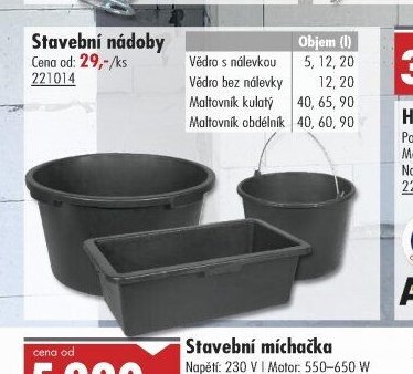Stavební nádoby - UNI HOBBY akcniletaky.com