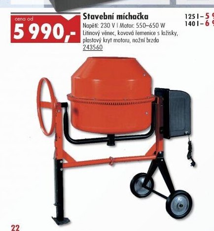 Stavební míchačka - UNI HOBBY akcniletaky.com