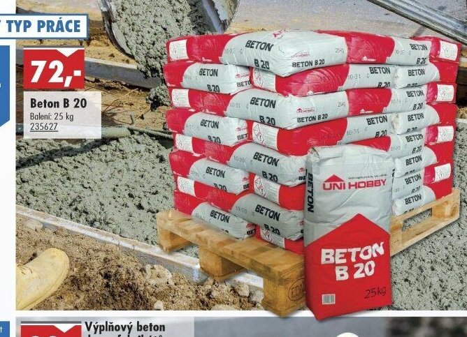 Beton B 20 - UNI HOBBY akcniletaky.com