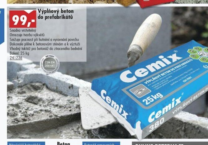 Výplňový beton do prefabrikátů - UNI HOBBY akcniletaky.com
