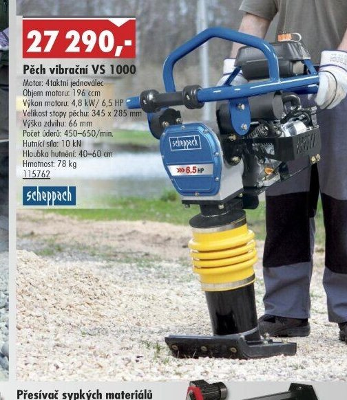 Pěch vibrační VS 1000 - UNI HOBBY akcniletaky.com